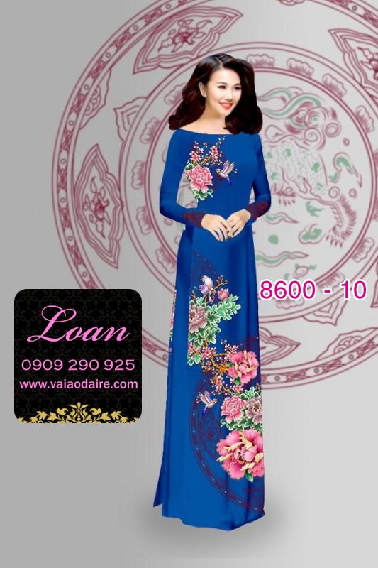 Vải áo dài hoa 3D
