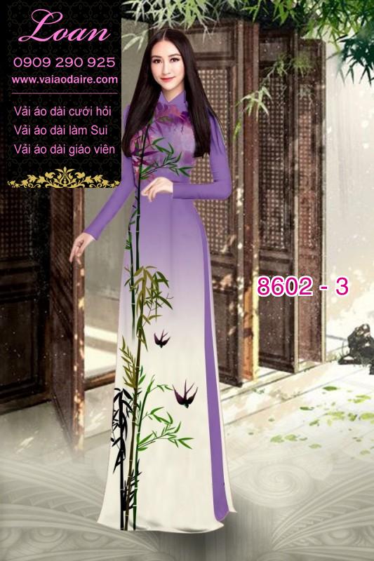 Vải áo dài hoa 3D Vải áo dài hoa 3D