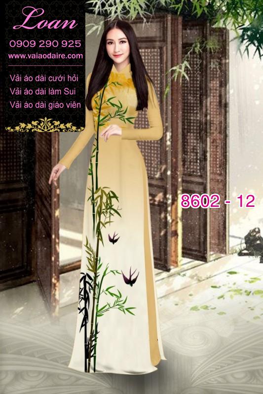Vải áo dài hoa 3D Vải áo dài hoa 3D