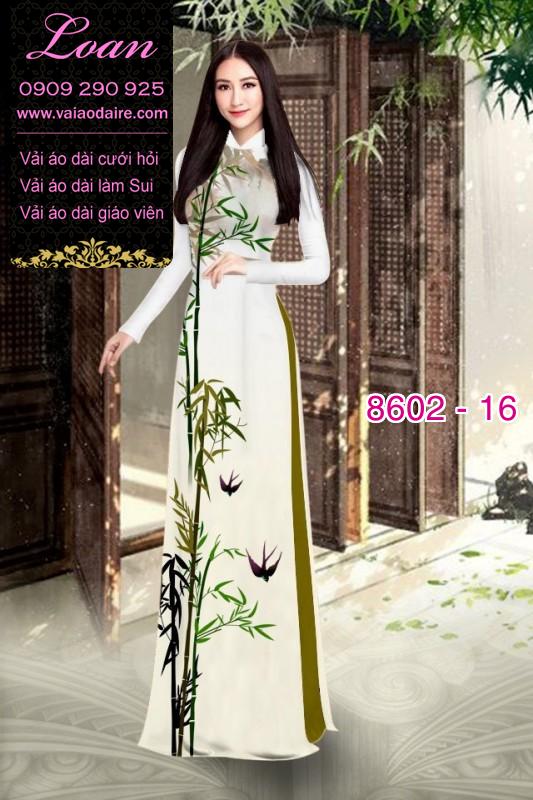 Vải áo dài hoa 3D Vải áo dài hoa 3D
