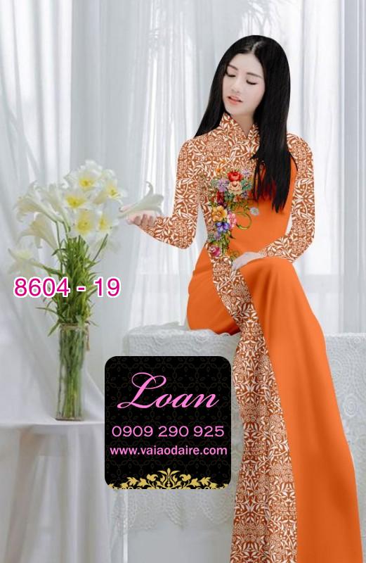 Vải áo dài hoa chạy dọc Vải áo dài hoa chạy dọc