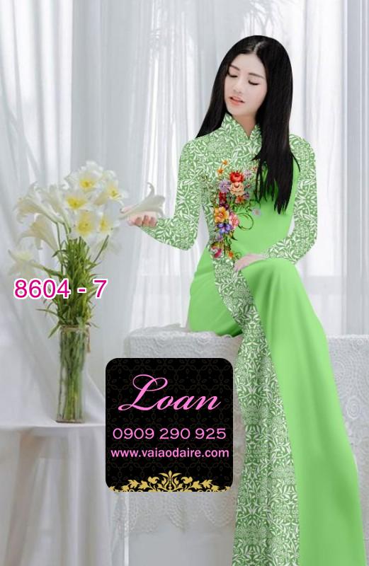 Vải áo dài hoa chạy dọc Vải áo dài hoa chạy dọc