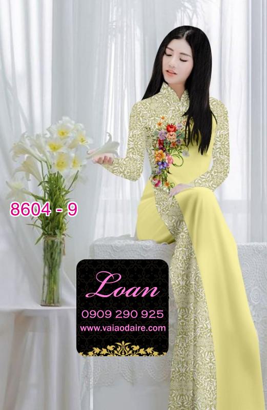 Vải áo dài hoa chạy dọc Vải áo dài hoa chạy dọc