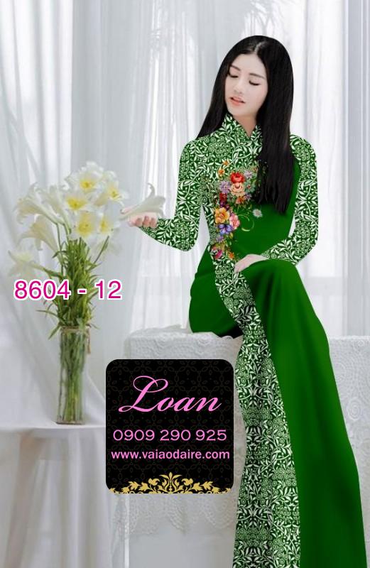 Vải áo dài hoa chạy dọc Vải áo dài hoa chạy dọc