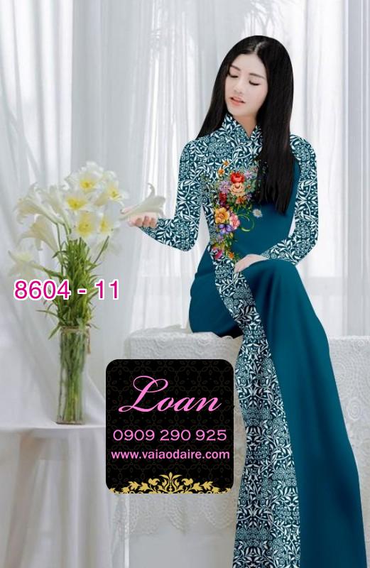Vải áo dài hoa chạy dọc Vải áo dài hoa chạy dọc