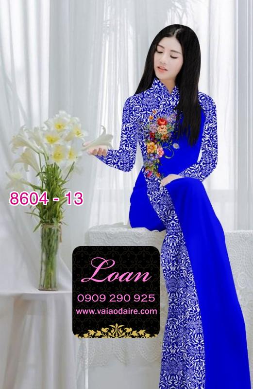 Vải áo dài hoa chạy dọc Vải áo dài hoa chạy dọc
