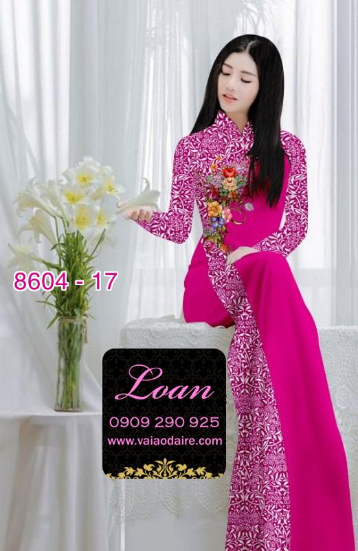 Vải áo dài hoa chạy dọc Vải áo dài hoa chạy dọc