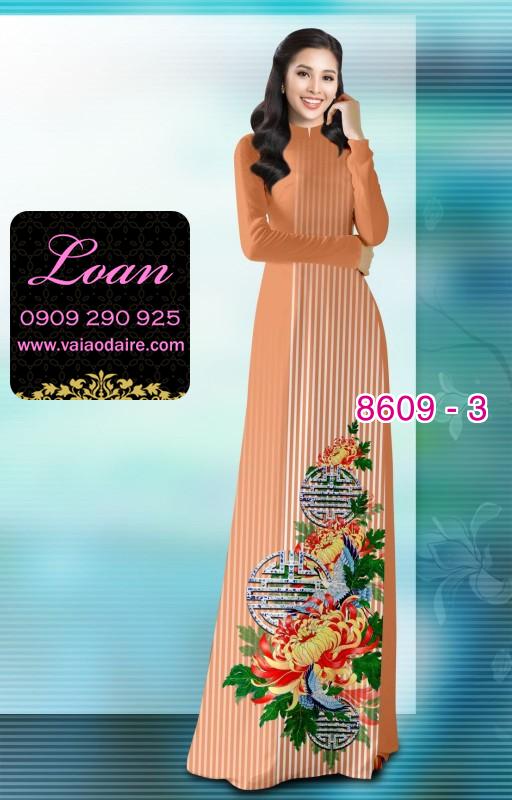 Vải áo dài hoa 3D Vải áo dài hoa 3D