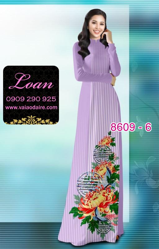 Vải áo dài hoa 3D Vải áo dài hoa 3D