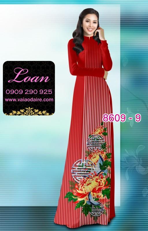 Vải áo dài hoa 3D Vải áo dài hoa 3D