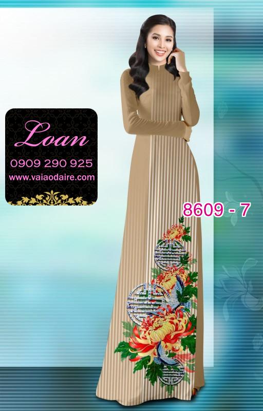 Vải áo dài hoa 3D Vải áo dài hoa 3D