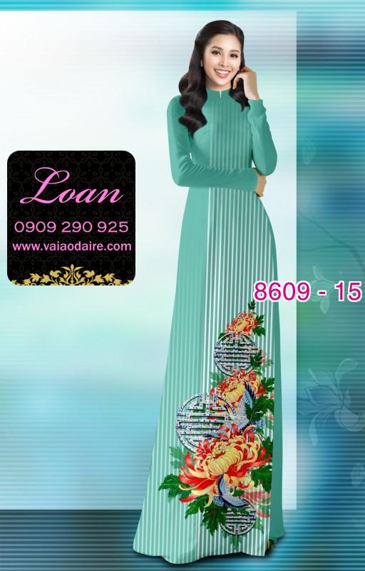 Vải áo dài hoa 3D Vải áo dài hoa 3D