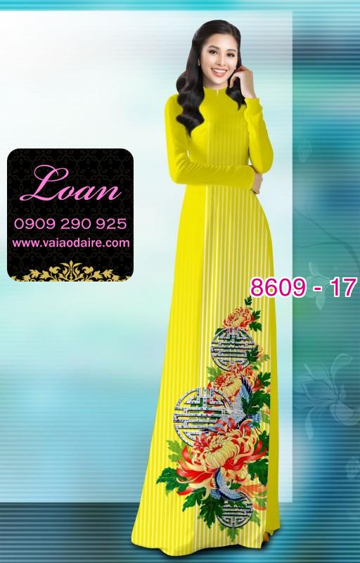Vải áo dài hoa 3D Vải áo dài hoa 3D