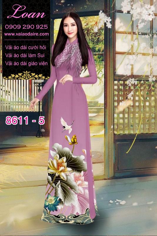 Vải áo dài hoa Sen Vải áo dài hoa Sen