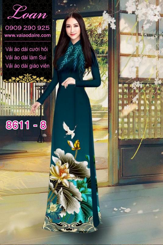 Vải áo dài hoa Sen Vải áo dài hoa Sen