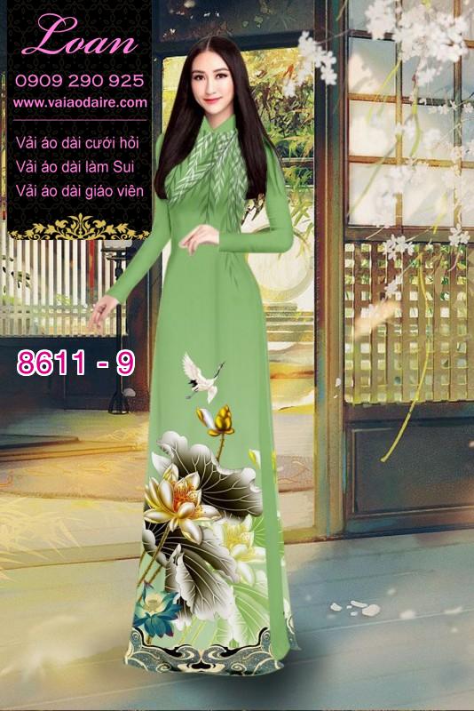 Vải áo dài hoa Sen Vải áo dài hoa Sen