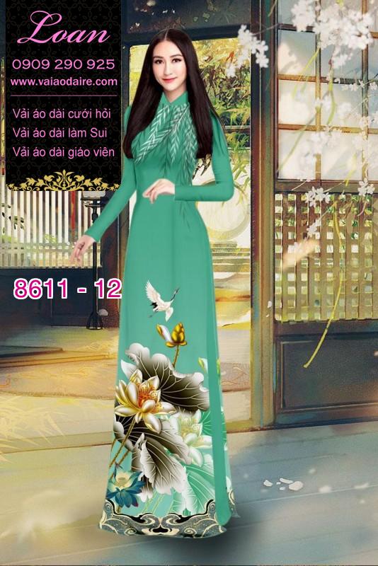 Vải áo dài hoa Sen Vải áo dài hoa Sen