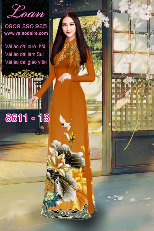 Vải áo dài hoa Sen Vải áo dài hoa Sen
