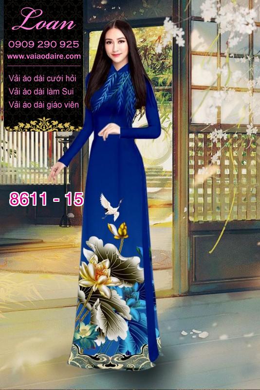 Vải áo dài hoa Sen Vải áo dài hoa Sen