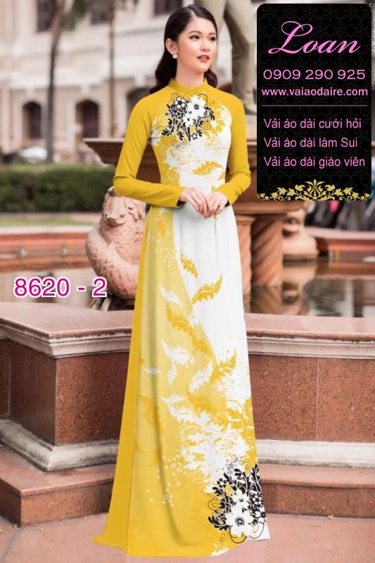 Vải áo dài hoa dây