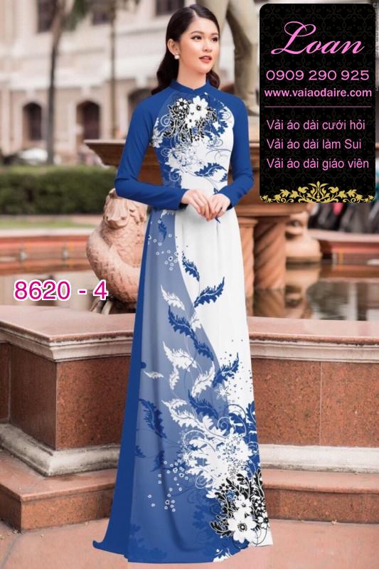 Vải áo dài hoa dây