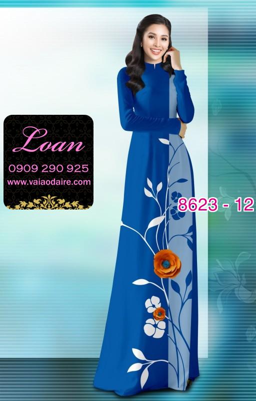 Vải áo dài hoa dây