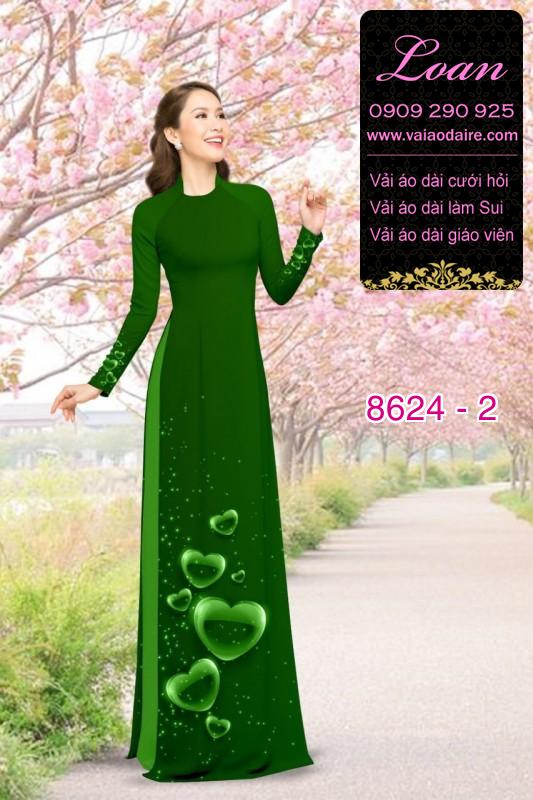 Vải áo dài hình trái tim
