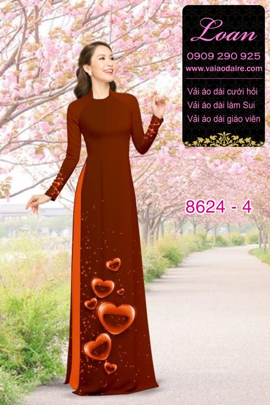 Vải áo dài hình trái tim