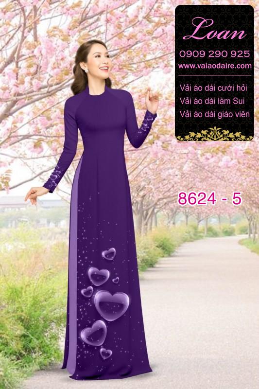 Vải áo dài hình trái tim