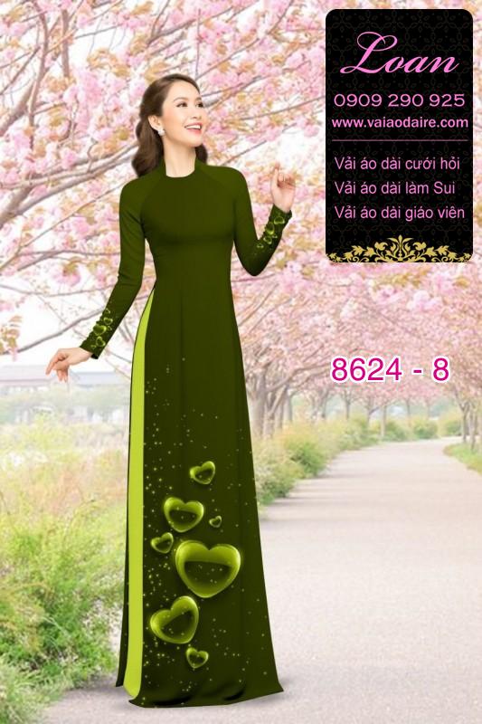 Vải áo dài hình trái tim