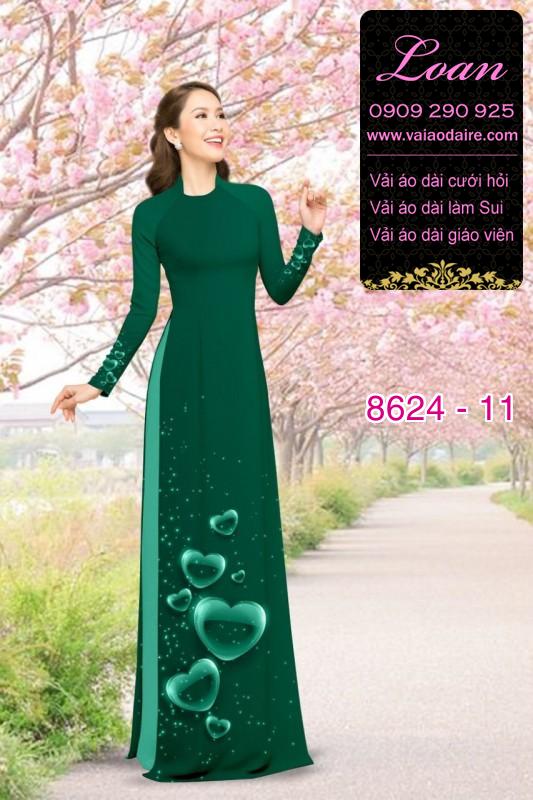 Vải áo dài hình trái tim
