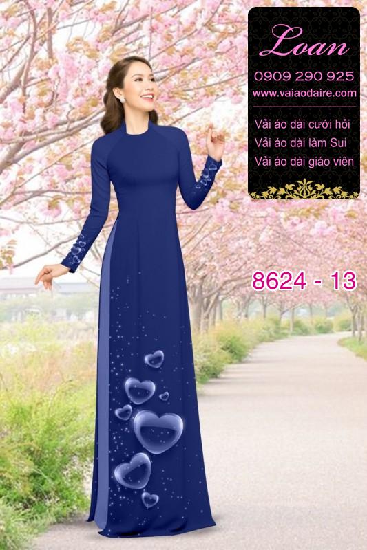 Vải áo dài hình trái tim