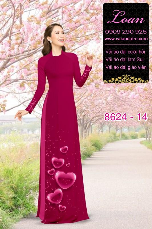 Vải áo dài hình trái tim