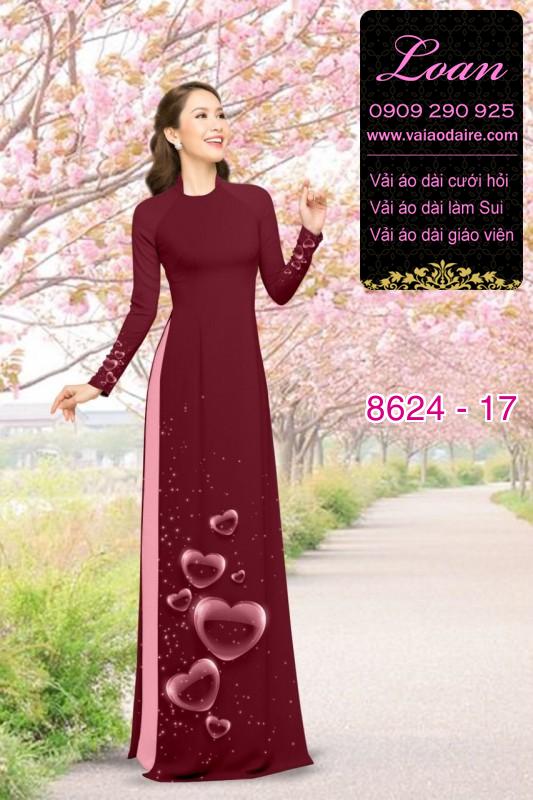 Vải áo dài hình trái tim