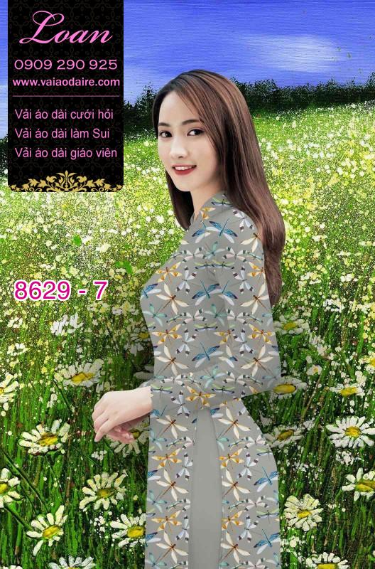 Vải áo dài hình Chuồn Chuồn Vải áo dài hình Chuồn Chuồn