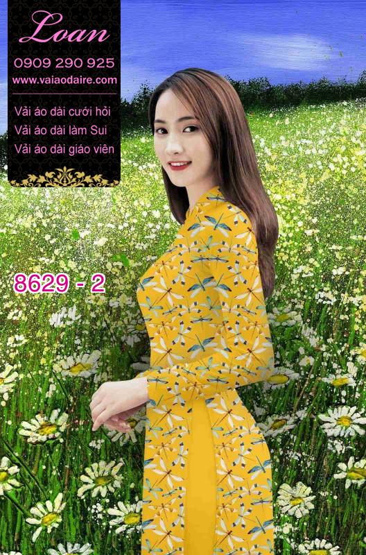 Vải áo dài hình Chuồn Chuồn Vải áo dài hình Chuồn Chuồn