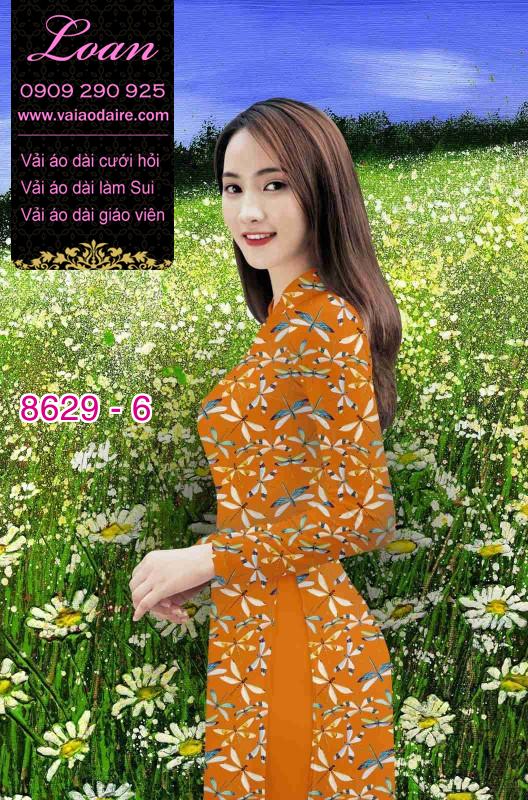 Vải áo dài hình Chuồn Chuồn Vải áo dài hình Chuồn Chuồn