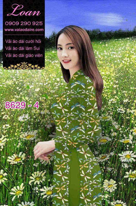 Vải áo dài hình Chuồn Chuồn Vải áo dài hình Chuồn Chuồn