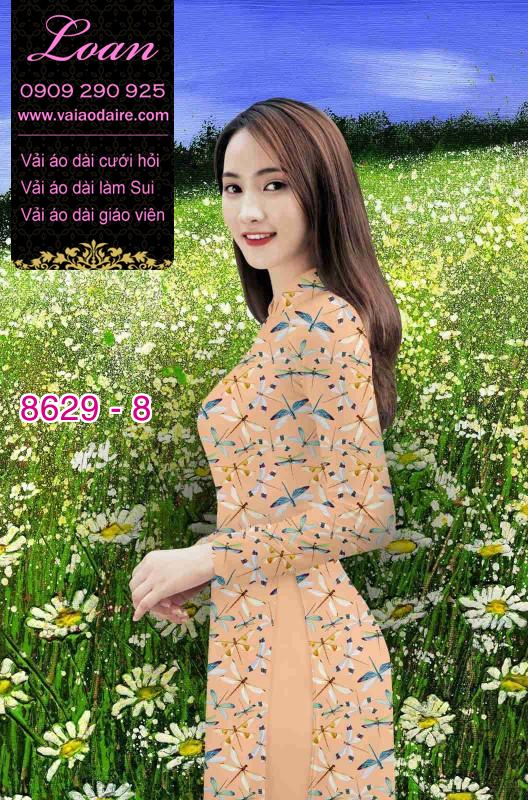 Vải áo dài hình Chuồn Chuồn Vải áo dài hình Chuồn Chuồn