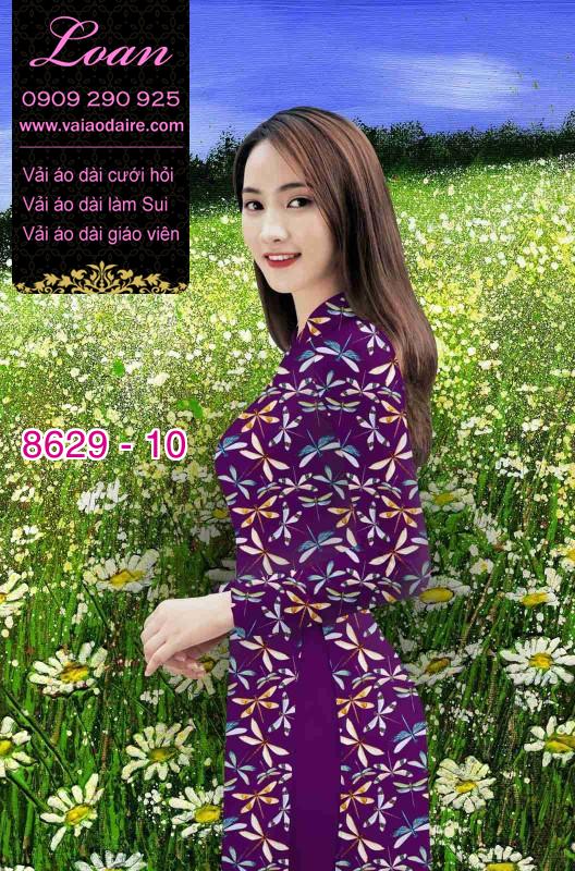 Vải áo dài hình Chuồn Chuồn Vải áo dài hình Chuồn Chuồn
