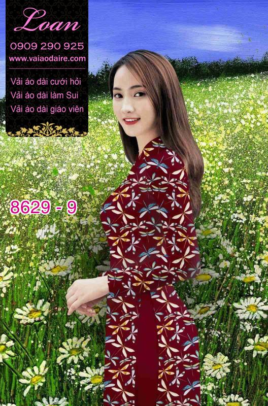 Vải áo dài hình Chuồn Chuồn Vải áo dài hình Chuồn Chuồn
