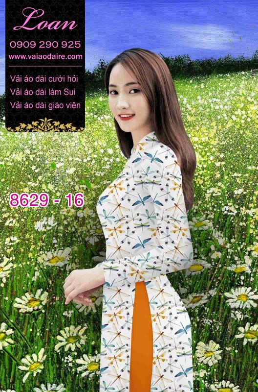 Vải áo dài hình Chuồn Chuồn Vải áo dài hình Chuồn Chuồn