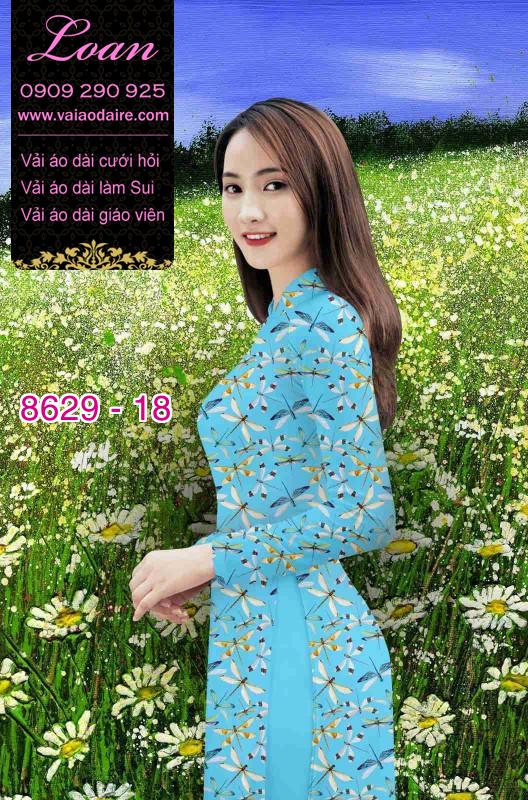 Vải áo dài hình Chuồn Chuồn Vải áo dài hình Chuồn Chuồn