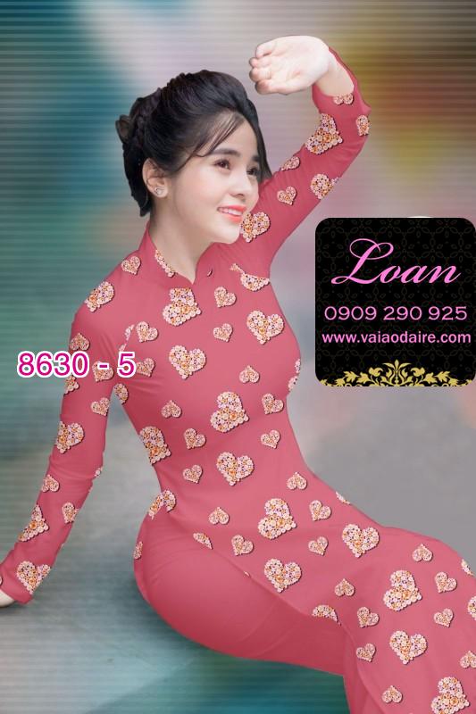 Vải áo dài hình trái tim