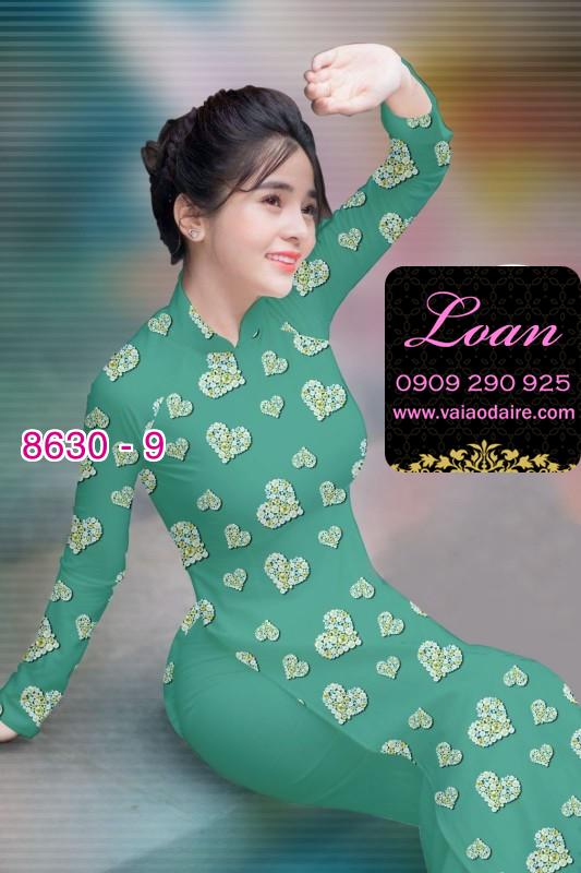 Vải áo dài hình trái tim