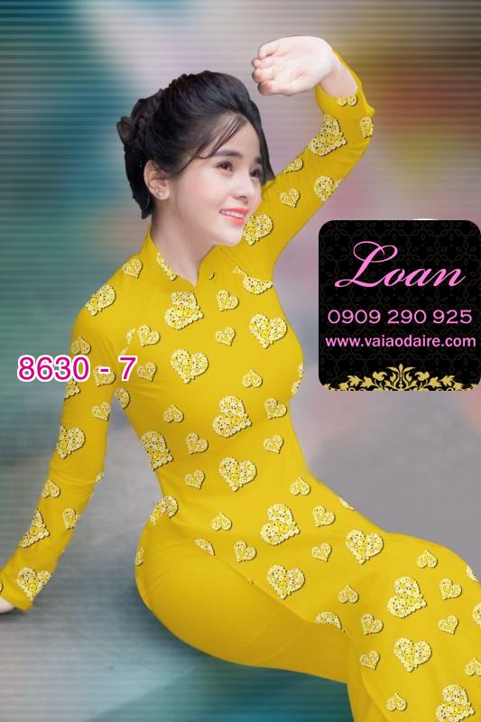 Vải áo dài hình trái tim