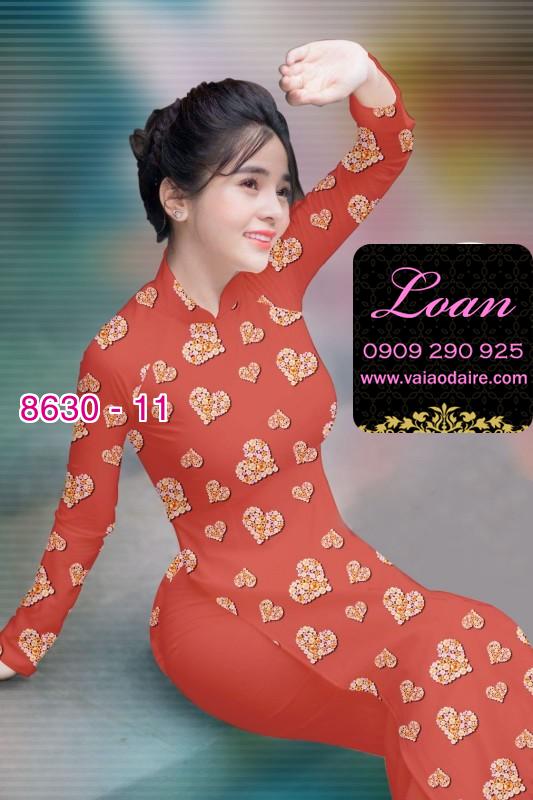 Vải áo dài hình trái tim