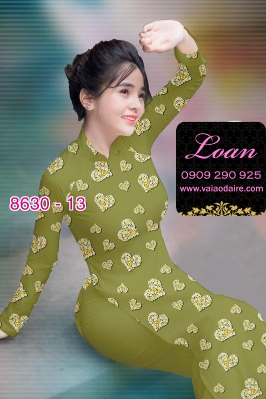 Vải áo dài hình trái tim