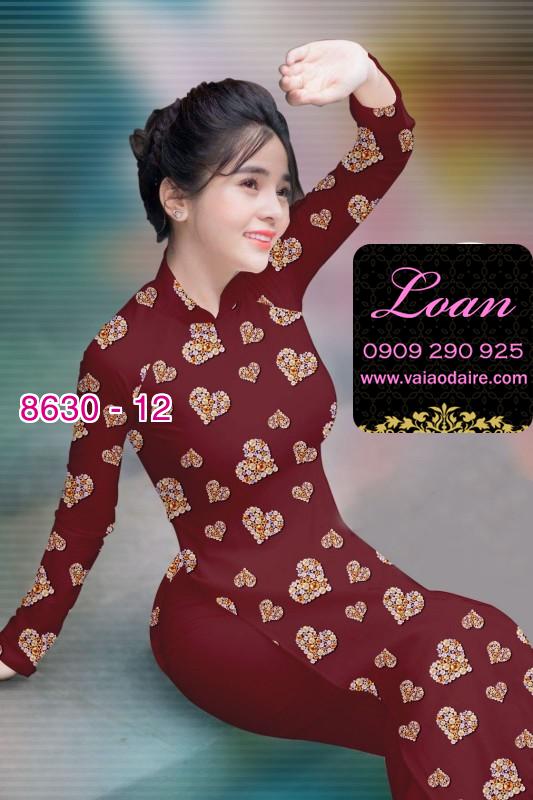 Vải áo dài hình trái tim