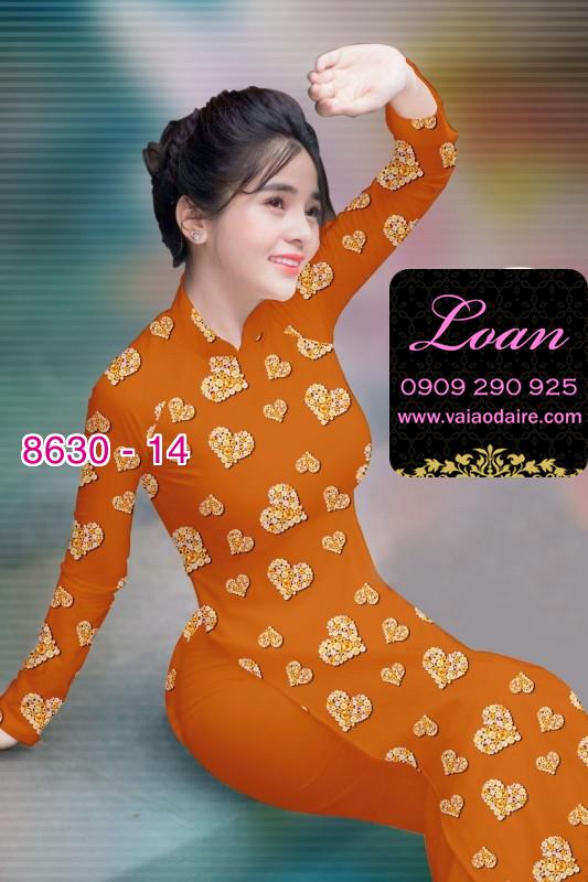 Vải áo dài hình trái tim